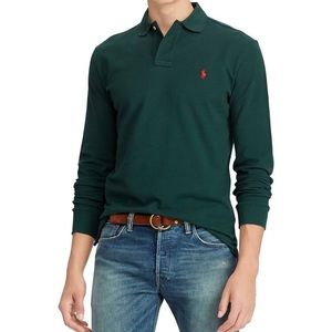Long sleeve polo shirt